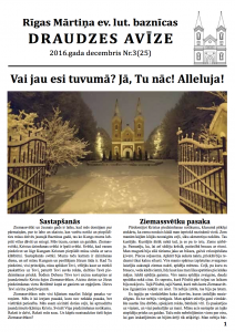 Draudzes avīze, 12.2016